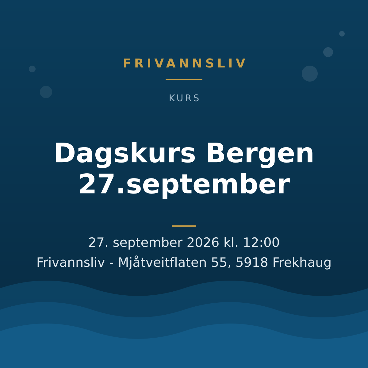 Dagskurs Bergen 27.september