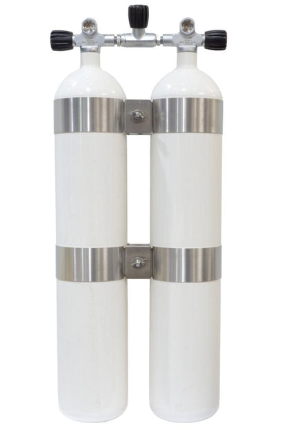 Flaskesett dobbel 7 L 300 bar ECS ISO CE