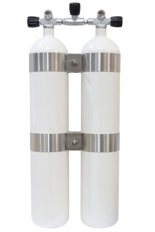 Flaskesett dobbel 8,5 L 232 bar CE