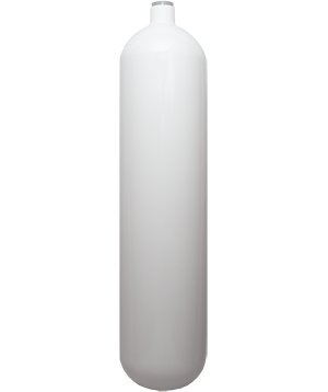 Flaske 8 L 300 bar med kran CE
