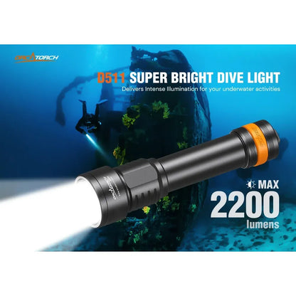 OrcaTorch D511 dyklampa