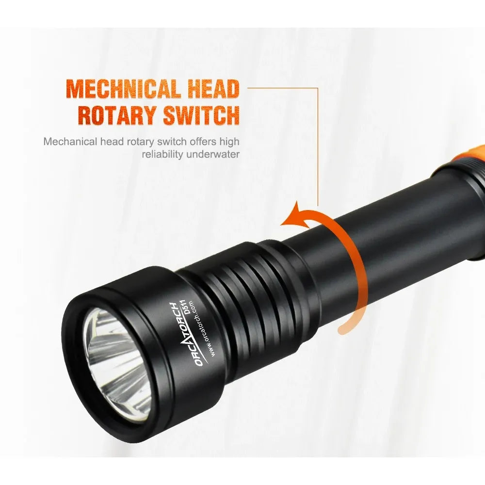 OrcaTorch D511 dyklampa