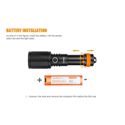 Orcatorch D720 dykklampa