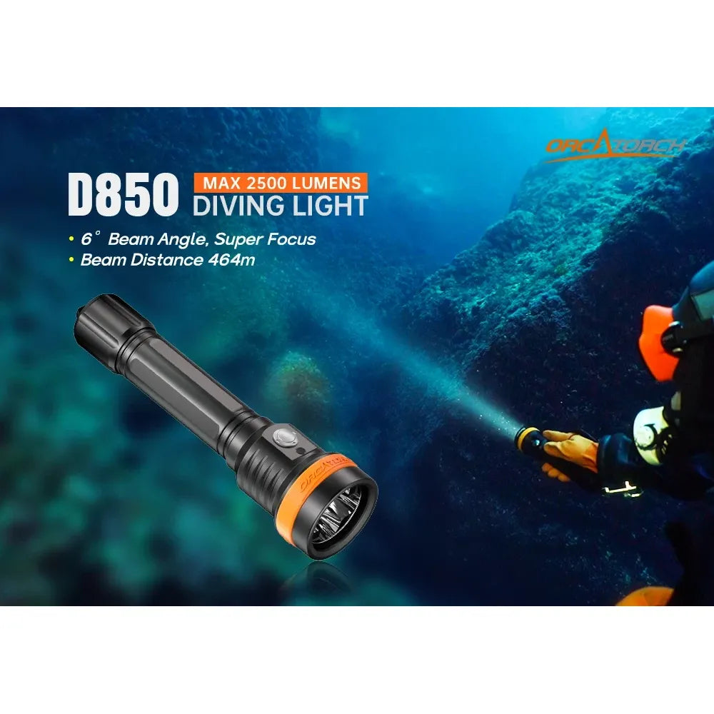 OrcaTorch D850-dykarlampa