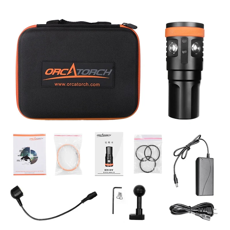 Orcatorch D900V-videolampa
