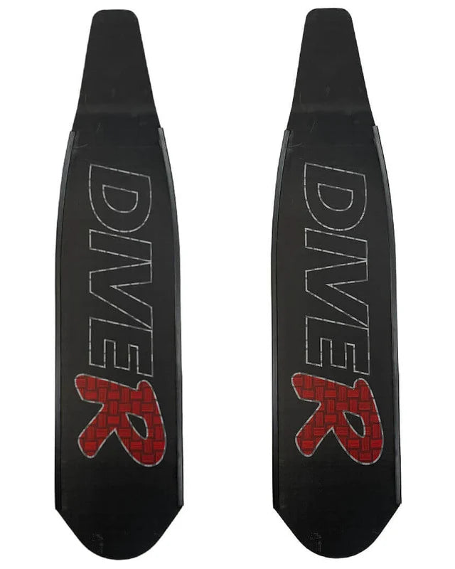 DiveR Frivannsliv - Innegra Carbon Medium Black RED R