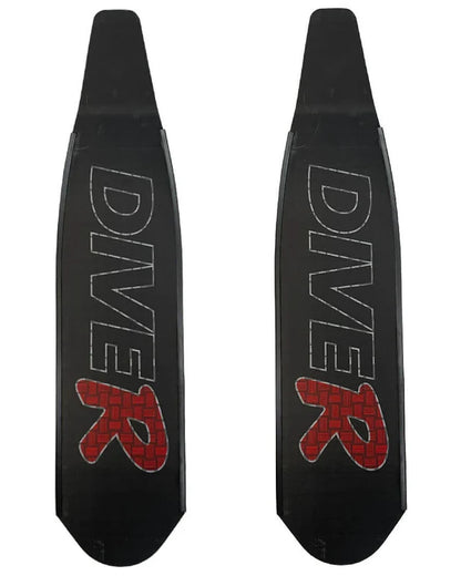 DiveR Frivannsliv - Innegra Carbon Medium Black RED R