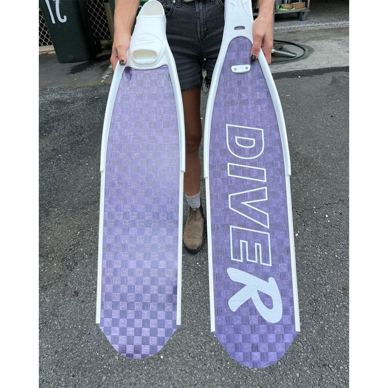 DiveR Hypetex lavender fridykkerfinner