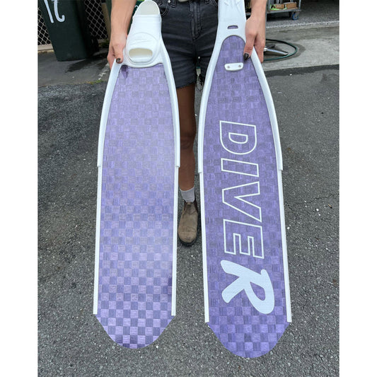 DiveR Hypetex lavender fridykkerfinner