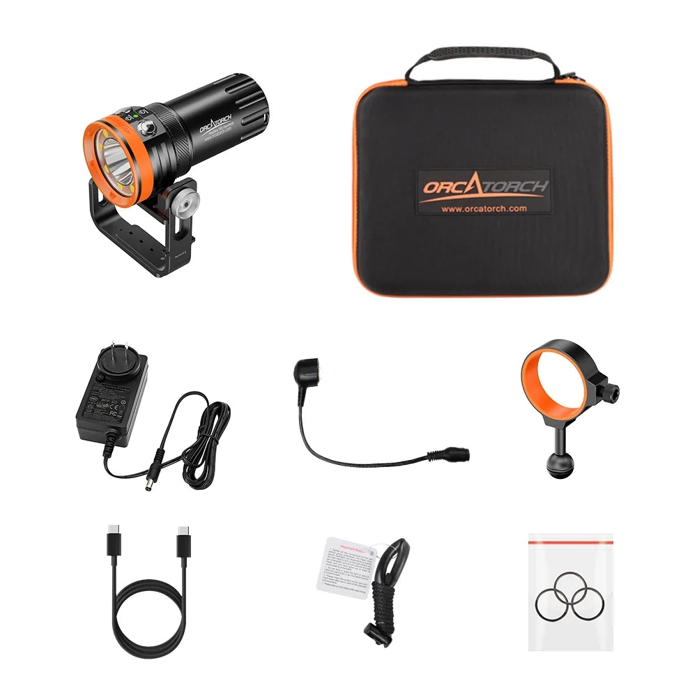 Orcatorch FlexDive TEC handhållen dykarlampa