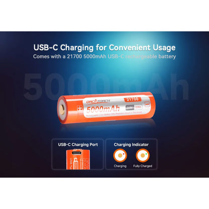 Orcatorch Orca7 dykkelykt 3000 lumen