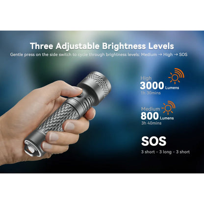 Orcatorch Orca7 dykkelykt 3000 lumen