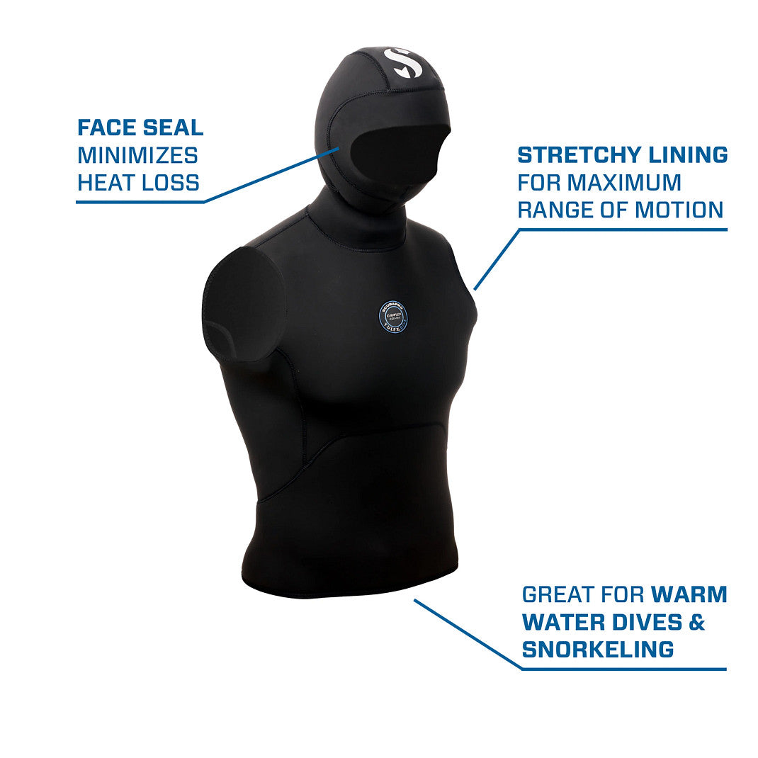 Scubapro Everflex YULEX® Dive Hooded Vest, 2mm