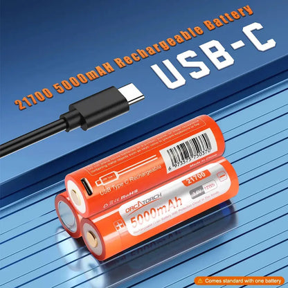 Orcatorch ZD710 MK2 justerbar dykklampa och videolampa