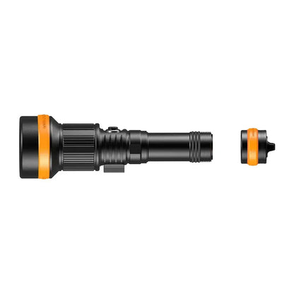 Orcatorch ZD710 MK2 justerbar dykklampa och videolampa
