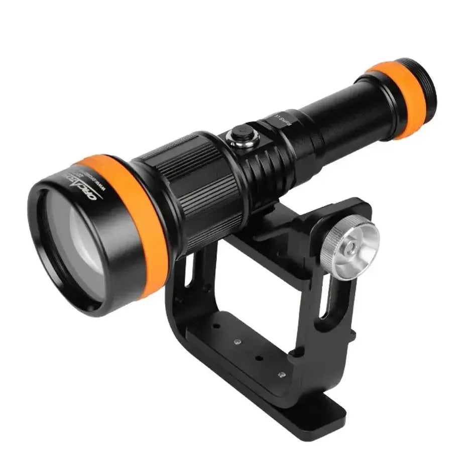 Orcatorch ZD710 MK2 justerbar dykklampa och videolampa