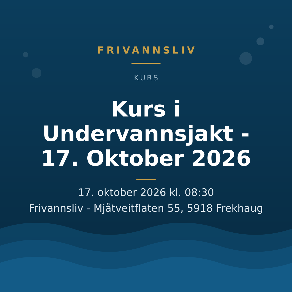 Kurs i Undervannsjakt - 17. Oktober 2026