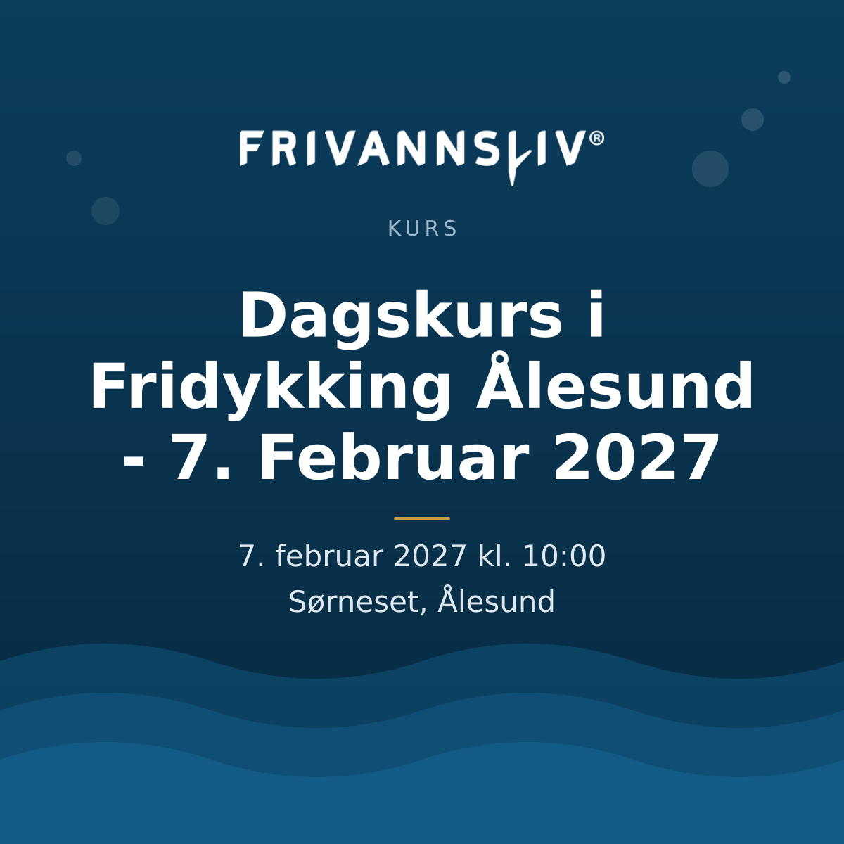 Dagskurs i Fridykking Ålesund - 7. Februar 2027