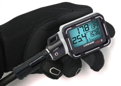 Cressi DIGI 2, digital bottomtimer med HP slange