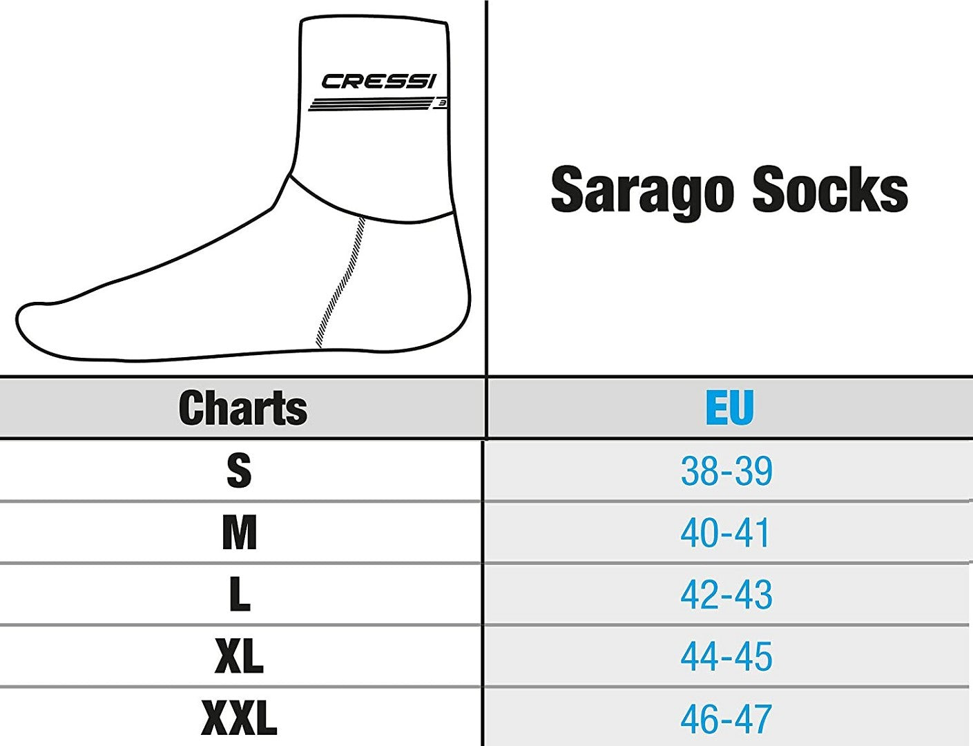 Cressi Sarago neoprensokker 7mm