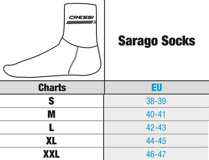 Cressi Sarago neoprensokker 7mm
