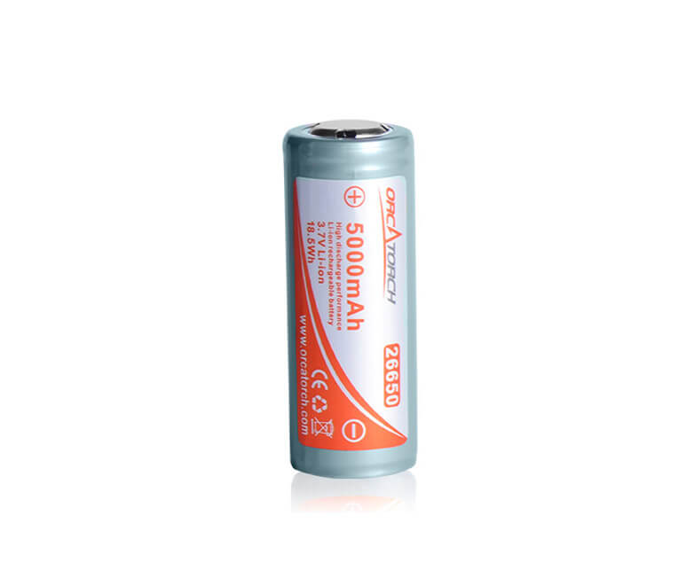 Orcatorch batteri 26650, 5000mAh