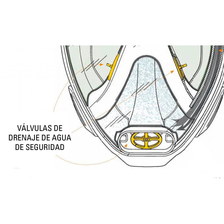 Cressi Duke snorklemaske, helmaske