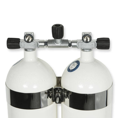 Flaskesett dobbel 12 L 232 bar, rund CE