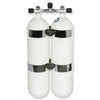 Flaskesett dobbel 12 L 232 bar, rund CE