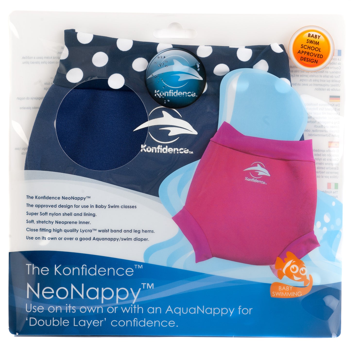 Konfidence "Neo Nappy" badetruse, neopren