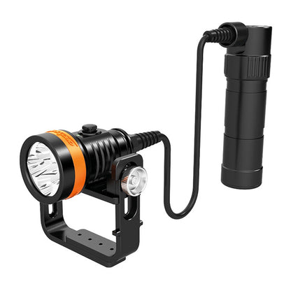 OrcaTorch D630 V2.0-dykarlampa med batterikassett
